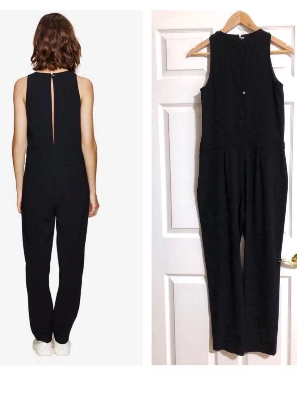 ARITZIA BABATON BRANSON BLACK CREPE JUMPSUIT Size 0 XS - Picture 4 of 16